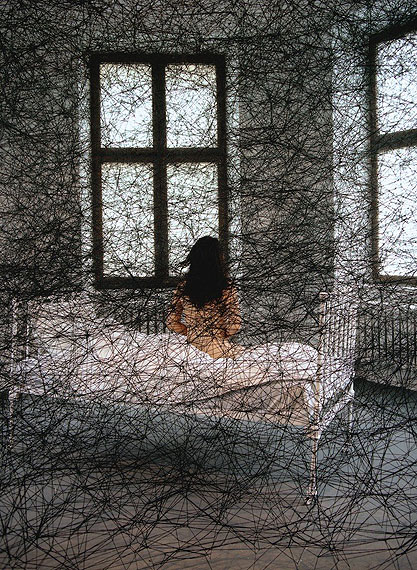 Chiharu Shiota During Sleep, 2002120 x 80 cmC-printEd. 5 +2 AP