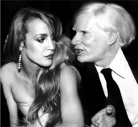 Jerry Hall and Andy Warhol, Interview magazine party at Studio 54, New York, 1978 © Rose Hartman