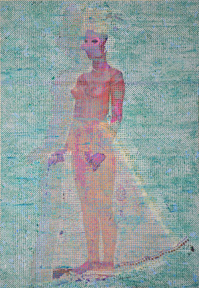 SAMIRA HODAEI: The beloved in the water 150 x 100 cm, 2013mixed media on canvas