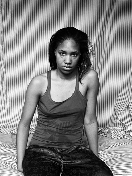LaToya Ruby Frazier (American, b. 1982). Self Portrait (March 10am), 2009. Gelatin silver photograph, 19 ½ x 15 in. (49.5 x 38.1 cm). Brooklyn Museum, Emily Winthrop Miles Fund, 2011.63.4. © LaToya Ruby Frazier