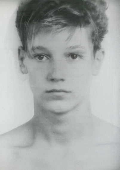 Thomas Ruff "Anderes Porträt no. 133/1". Silkscreen on wove paper. 1994/95.