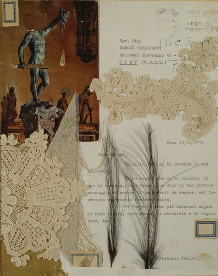 Fellini's Letter. Early 1980s. 26.5x21cm© Sergei Parajanov Museum