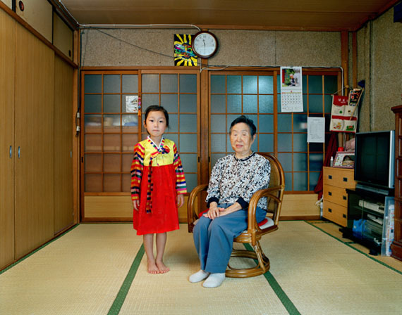 Kim InsookGreat-grandmother and I (from the series SAIESEO: between two Koreas and Japan)2008Digital C print	118 x 150 cm