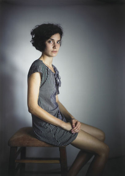 Agnes in Striped Dress 2007unique Ilfochrome print68 x 48 inches172.7 x 121.9 cm
