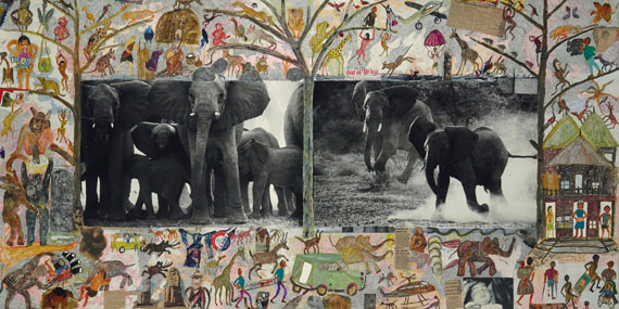Lot 373PETER BEARD (BORN IN 1938)Cow Elephant Herd at Buffalo Springs, Kenya (From The End of The Game), 1960€100,000–150,000