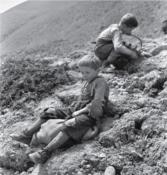 Theo Frey, Planting potatoes in Entlebuch, Romoos, 1941© Fotostiftung Schweiz (Swiss Foundation of Photography)