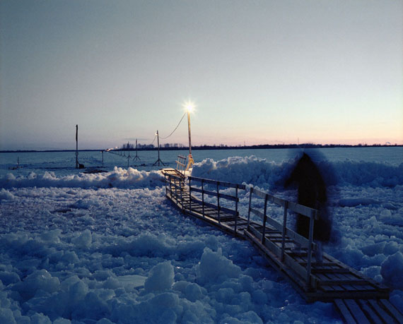 André Lützen  zugefrorener Fluss Dwina, Archangelsk, Russland, 2013