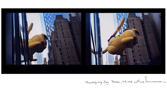 EVE SONNEMAN
PICA CHU, THANKSGIVING DAY PARADE, NEW YORK, 2013
digitally printed photograph on Japanese paper, diptych, ed. 10
20 x 30 in. 50.8 x 76.2 cm.