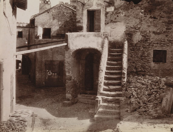 Gustavo Eugenio Chauffourier (1845-1919)
Civita Lavinia (Lanuvio)´, c. 1870
Albumen print, 19.8 x 25.7 cm