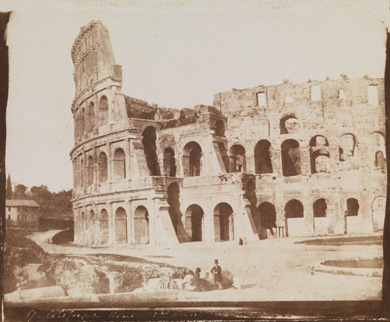 Calvert Richard Jones (1804-1877)
The Colosseum, Rome, 1846
Calotype, 18.9 x 22.7 cm