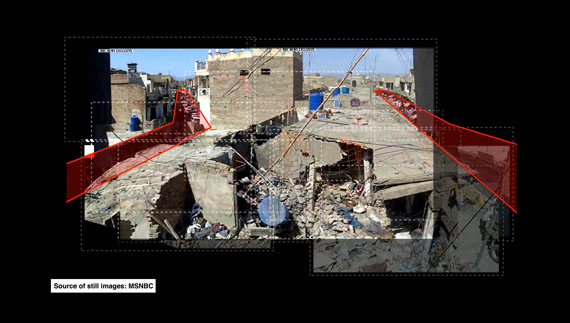 Image from Decoding video testimony, Miranshah, Pakistan, March 30, 2012 © Forensic Architecture in collaboration with SITU Research