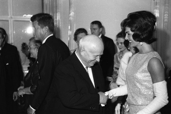 Mikhail Savin. Nikita Khrushchev and Jaqueline Kennedy in Vienna. 1961