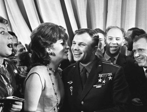 Miroslav Murazov. Gina Lollobrigida and Yuri Gagarin, 1960s