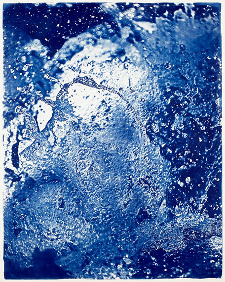 Ulf Saupe: Waterscape #34, Cyanotypie auf Papier, 110 x 91 cm, Edition 3 + AP, 2016