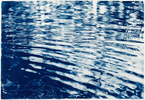 Ulf Saupe: Waterscape #15, Cyanotypie auf Papier, 84,6 x 114,8 cm, Edition 3 + AP, 2014