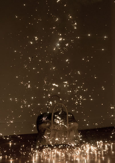 Sandra Kranich: BAG BANG, Firework 18.1.2014, 2014 / Foto: Christian Lauer