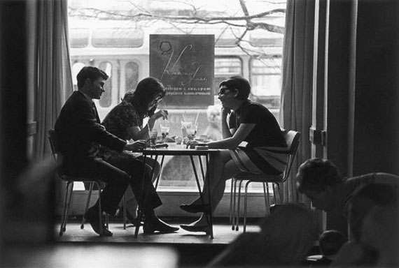 Andrey Knyazev. In a youth cafe, 1970s
