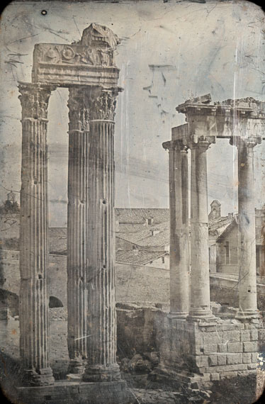 Joseph-Philibert Girault de PrangeyRome. The Temple of Vespasian and Titus and the Temple of Saturndaguerreotype, executed c. 1842, 18 by 12 cm.Estimate: £20,000–30,000