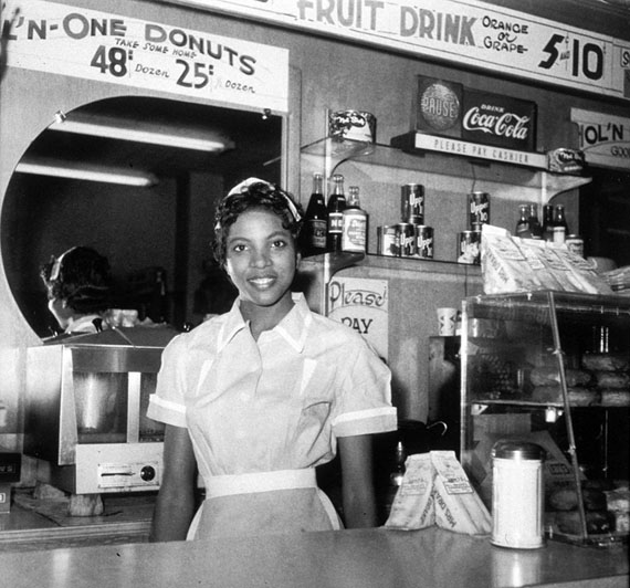 Ernest C. Withers
Helen Ann Smith at Harlem House, Beale Street, Memphis, TN
Gelatin silver print
1959
