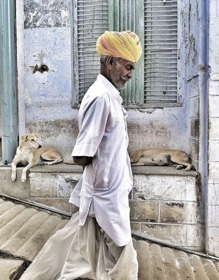 Mario Marino: Portrait eines Mannes, Indien, 2013