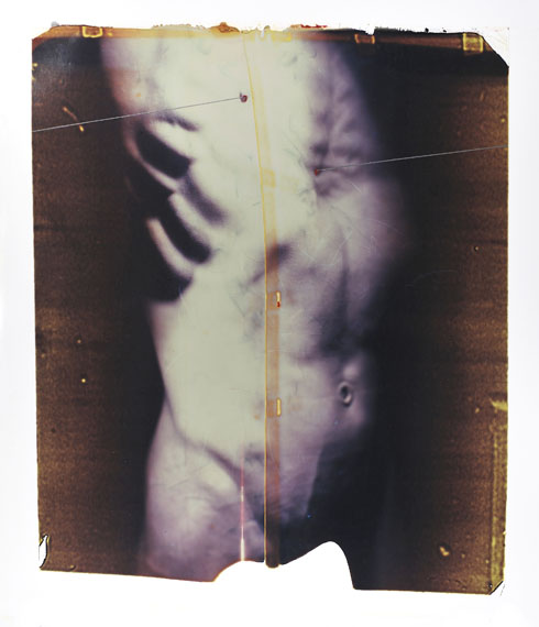 Paolo Gioli: Série Thorax, 2015 - Sebastiano, 2011, polaroid, optical, 60x50 cm