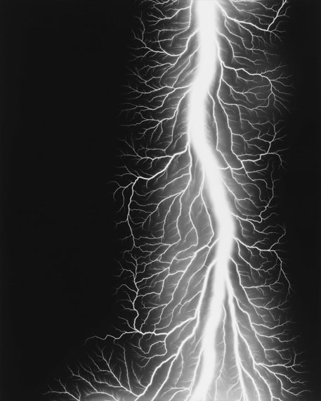 Lightning Fields 327, 2014. Gelatin silver print © Hiroshi Sugimoto