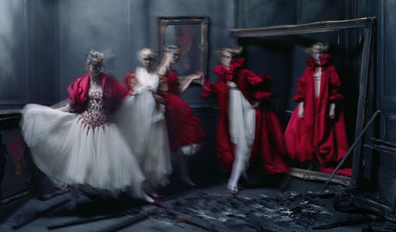 Tim WalkerXiao Wen Ju, Harleth Kuusik, Yumi Lambert, Nastya Sten, Alexander McQueen ‘Romantic Naturalism’ collection, London, 2014Accompanied by a signed certificate by the artistArchival pigment print on Harman gloss paper166.5 x106.8Edition of 10© Tim WalkerCourtesy Michael Hoppen Gallery