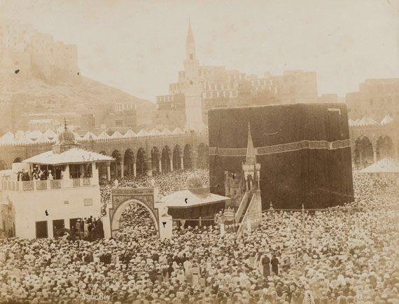 228. 
Muhammad Sadiq Bey (1832-1902)
Arabie Saoudite, 1880. 
La Mecque, Médine, lieux saints de l'Islam et pèlerinage.
Important set composed of 3 panoramas and 9 albumen prints.