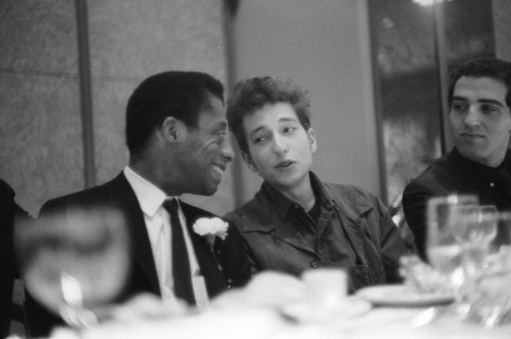 James Baldwin and Bob Dylan, New York City, 1963 © Ted Russell