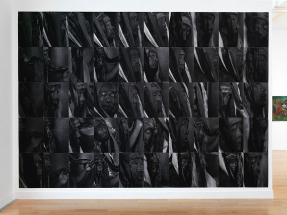 Algirdas Šeškus, Shaman, 2012, inkjet print, installation view, Benaki Museum—Pireos Street Annexe, Athens, documenta 14, photo: Stathis Mamalakis