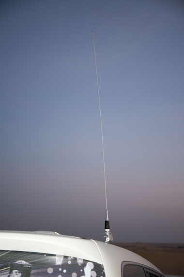 Melina Papageorgiou: car antenna, 2016, Abu Dhabi
