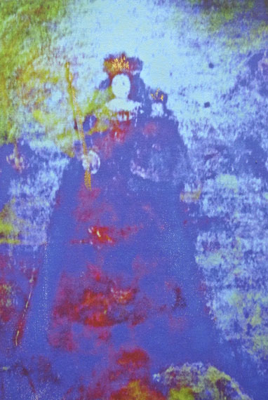 Annelies ŠtrbaMadonna 3984, 2017Pigment print on canvas overworked with oil colour, 30 x 20 cm© Annelies Štrba