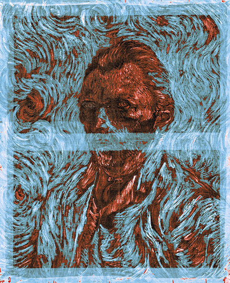 Vincent van Gogh, Self-portrait, X-ray, 2000 © Xavier Lucchesi