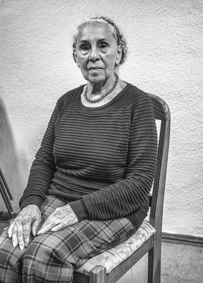 Maria Antonia Gonzales Cabezas. Festgenommen am 05.10.1973 und in der Kriegsakademie der Marine in Valparaíso gefoltert. Fotografiert am 03.12.2016 in Berlin. © José Giribás Marambio