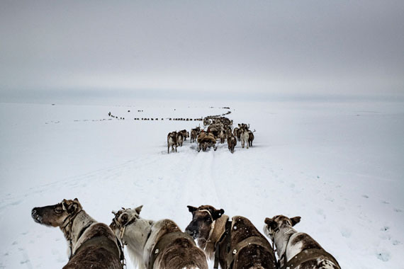 Yamal Peninsula, April 2018 © Yuri Kozyrev / NOOR for Fondation Carmignac