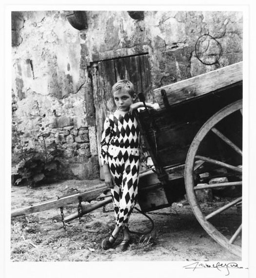 Lot 564Lucien Clergue (1934-2014)HARLEQUIN, ARLES, 1955silver gelatin print, image size, 362mm x 240mm, printed 2001, from an edition of 30 Provenance: original bill of sale from Louis Stern Fine Arts, West Hollywood, California, U.S.AEstimate: £2,000-£3,000Click to see the image