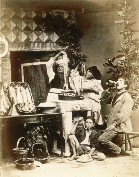 Giorgio Sommer: Mangiatori di Maccheroni, um 1870