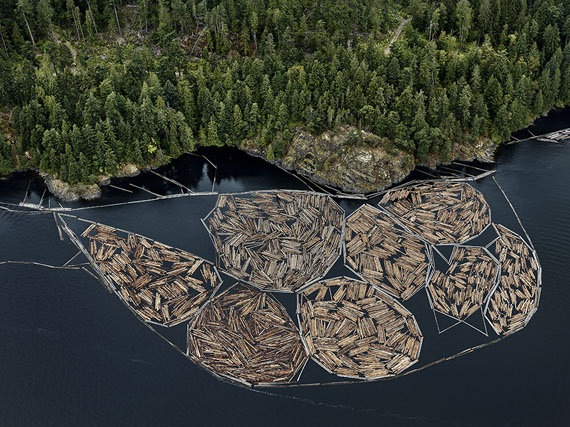 © Edward Burtynsky Log Booms #1, Vancouver Island, British Columbia, Canada, 2016 Series: The Anthropocene