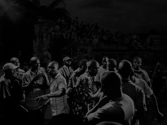Republic of Congo, 2013, Scene #9992 © Alex Majoli / Magnum PhotosBrazzaville stadium, with Red Devils supporters.