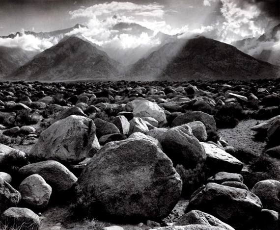 Ansel AdamsMount Williamson, Sierra Nevada, from Manzanar, California 1944Gelatin silver printCourtesy ATLAS Gallery London