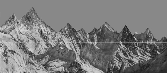 Peaks, 110x250cm, photography, Mixed media © Shao Wenhuan