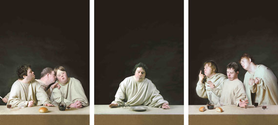 Raoef Mamedov: The Last Supper (detail), photographs, 5 panels, 150 x 100 cm, edition 7