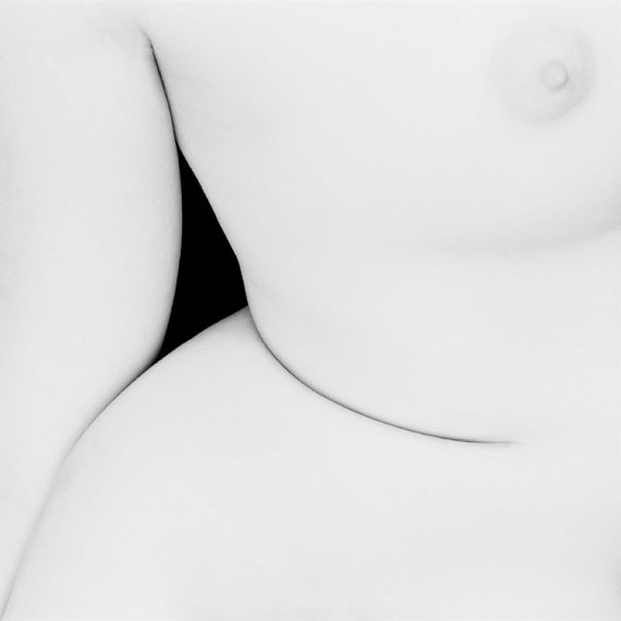 Eric Marrian: Etude numero 100, from the series "Carré Blanc", 110 x 110 cm