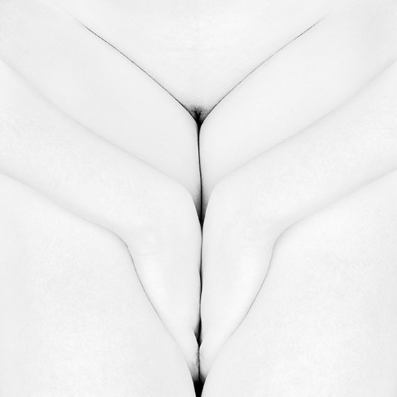 Eric Marrian: Etude numero 159, from the series "Carré Blanc", 110 x 110 cm