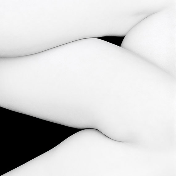 Eric Marrian: Etude numero 163, from the series "Carré Blanc", 110 x 110 cm