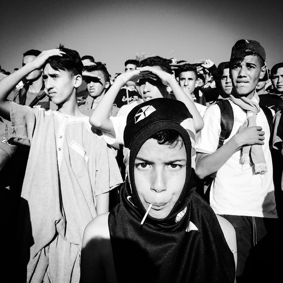 Fethi Sahraoui: Porträt eines jungen Anhängers, 2015
Aus der Serie "Stadiumphilia" © Fethi Sahraoui