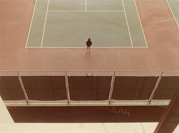 Auction 323 / Lot 2068David HockneyTennis Court, Berkeley, November. 1971C-print, 1976. Kodak paper. 17,9 x 24 cmEUR 1.200–1.600