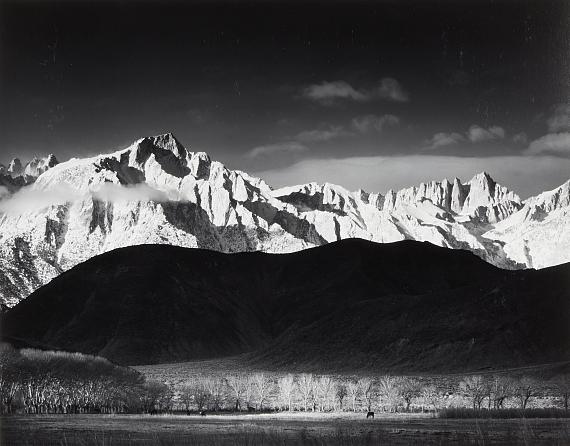 ANSEL ADAMS (1902-1984)Winter Sunrise, Sierra Nevada from Lone Pine, CaliforniaUS$ 25,000 - 35,000€ 21,000 - 29,000 