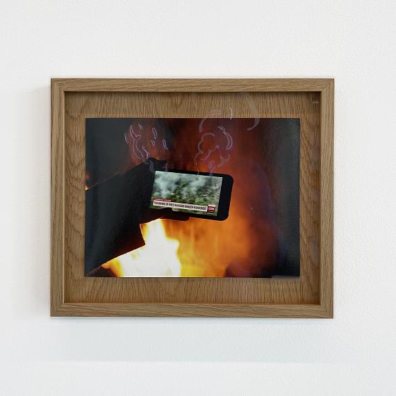 Thomas Kuijpers, AMAZON (BON)FIRE, 2021Hahnemühle Photo Rag Baryte in oak wooden frame with hand etched museum glass26 x 31 cmEdition of 3 plus 1 artist's proof