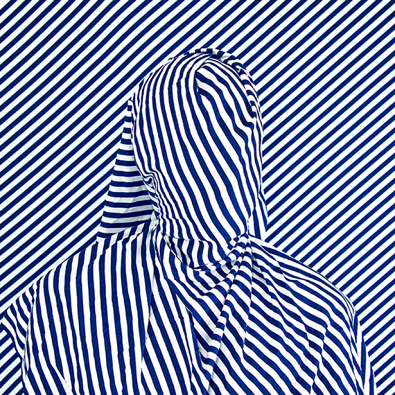 Alia Ali: Stripes, FLUX series, 2021. Archival Pigment Print, mounted on aluminum Dibond in white wooden frame, 84  x 84 cm (33 x 33 in) Ed. 5 + 1 EP + 1 AP